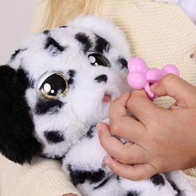 Pelúcia Baby Paws Cachorro Dálmata com Função Interativa Que Abre e Fecha os Olhos Branco Multikids