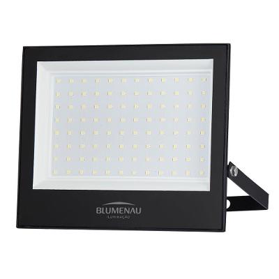 Refletor LED Play 100W 7800Lm Bivolt IP66 Preto Blumenau Iluminação