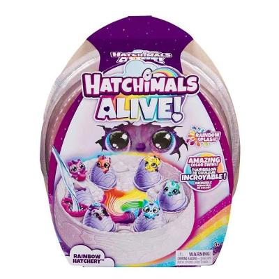 Viveiro com Ovos Hatchimals 4003 Revelação com Efeito Arco-íris 6 Personagens na Água Sunny