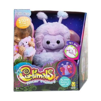 Pelúcia Interativa Bella F0142-0 com Sons Luzes e Asas Brilhantes Branco Fun