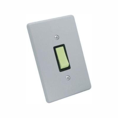 Interruptor 1 Tecla Paralela 1801.005 com Placa Cinza Radial