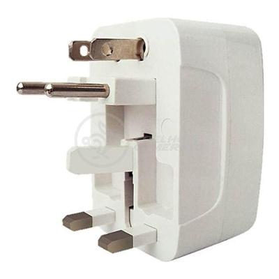 Adaptador de Tomadas All-in-one Compatível com 150 Países Branco Aquilae