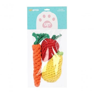 Brinquedo Pet Up4you PB24006UP Pequeno Porte Algodão Kit com 3