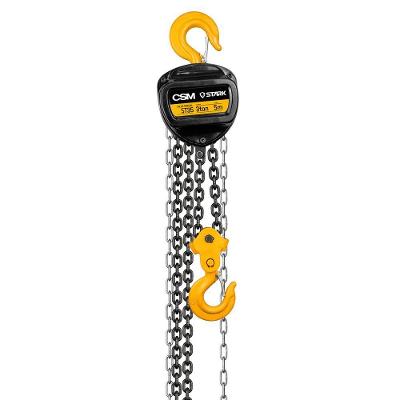 Talha Manual Stark ST35 3000 Kgf com Corrente Grau 8 e Gancho Rotativo 360° CSM Acessórios