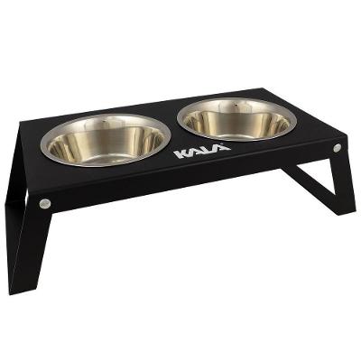 Bebedouro e Comedouro para Pets Kala em Aço Inox e Plástico 2KG 1