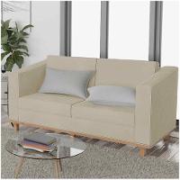 Kit Sofá 2 Lugares e 2 Poltronas Europa Linho Bege - 6