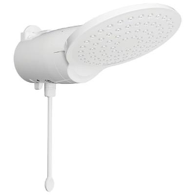 Ducha Loren Confort Eletrônico 7500W Instalação de Parede com Haste de Comando Branco Lorenzetti