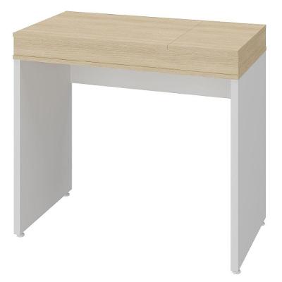 Mesa Escrivaninha Mind Moderno sem Gavetas MDP 85CM Branco Artany