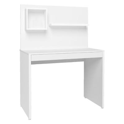 Escrivaninha Retangular First Moderno 1 Gaveta MDP 100CM Branco Artany