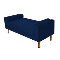 Recamier Félix Queen Size 160cm Suede Azul Marinho - 4