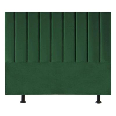 Cabeceira Estofada Cama Box King 195 Cm Marina Suede verde