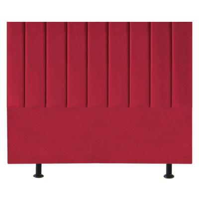 Cabeceira Estofada Cama Box King 195 Cm Taís Suede vermelho