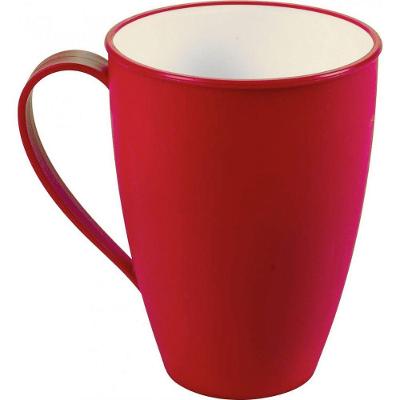 Caneca Duo Chef 520ml Plástico BPA FREE para Bebidas Quentes e Fria Vermelha Plasútil