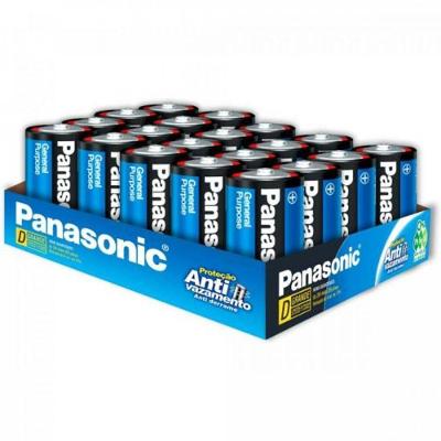 Pilha Zinco Carbono D UM-1SH300 1,5V Blister 20 Unidades Amarelo Panasonic