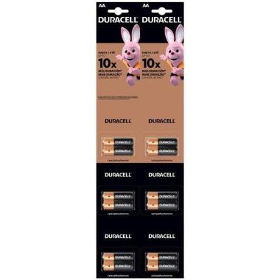 Pilha Alcalina AA MN1500 1,5V Longa Duracao Amarelo Duracell Embalagem 12 Unidades
