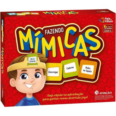 Jogo de Cartas Estratégia Jogo Fazendo Mímicas Representar sem Falar Off White Pais & Filhos 216