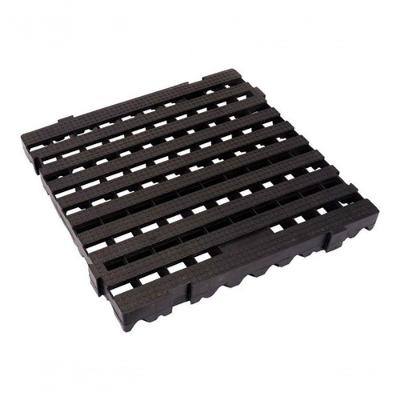 Estrado Modular Quadrado Em1 Injetado em Plástico de Alta Densidade Preto Higipack 51CM