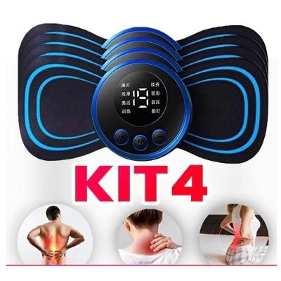 Kit Massageador Elétrico Portátil OEM Cervical EMS 10 Velocidades 1-100Hz 4 Peças