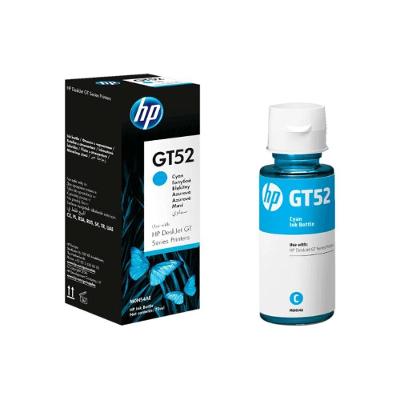 Tinta GT52 M0H54AL para Impressao a Base de Corante Ciano Original HP 70ML