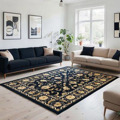 Tapete Jacquard Retangular Aurora 78% Polipropileno 22% Poliéster para Sala e Quarto Toque Macio