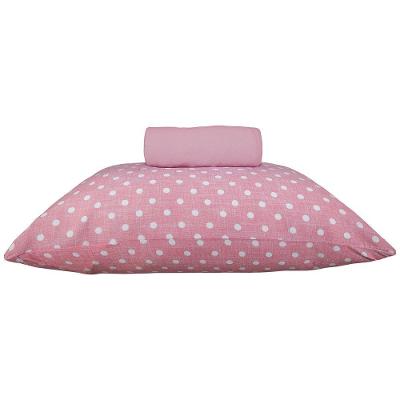 Jogo de Cama Kazzavip Solteiro Malha Mista 70% Algodão Ilhabela Rosa Doce Vida 2 PEÇAS