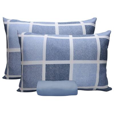 Jogo de Cama Kazzavip King 70% Algodão e 30% Poliéster Paraty Azul Doce Vida