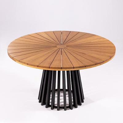 Mesa de Jantar Tune 6 Lugares Redonda Madeira Maciça 140CM Espaço Casa & Jardim