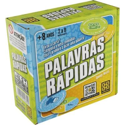 Jogo de Cartas Palavras Rápidas - Grow com Método GROW e 60 Cartas Amarelo Grow