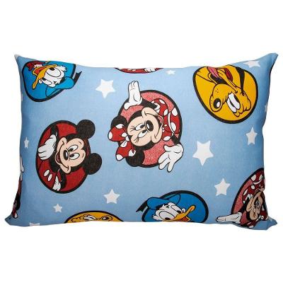 Fronha Avulsa Kazzavip Malha 100% Algodão Estampada Disney Mickey e Sua Turma Azul Portallar