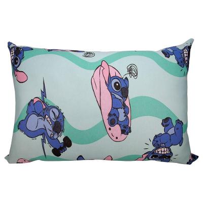 Fronha Avulsa Stitch Fit 48cmx68cm Malha 100% Algodão Estampada Verde Portallar