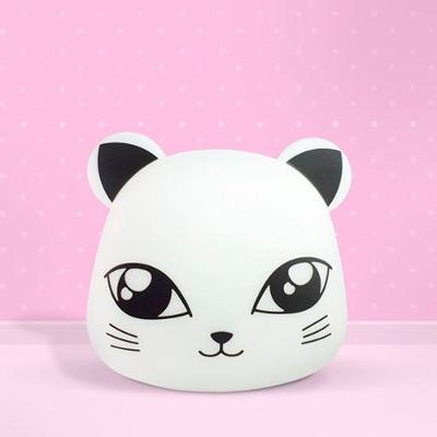 Luminária de Mesa Gatinha Luz Difusa Ideal para Leitura Iluminação Suave Bivolt Polietileno