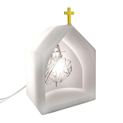 Oratório Iluminado Linha Espiritual Polietileno Jesus 110V-220V
