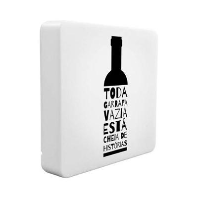 Luminária Box Slim Garrafa Vazia USB Luz Difusa Polietileno para Escritório e Quarto Bivolt