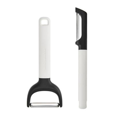 Jogo de Descascadores Y-peeler e Euro Legumes para Frutas Aço Inoxidável e ABS com Lâminas