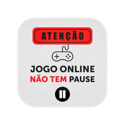 Luminária Box Jogo Online Não Tem Pause com Luz Difusa Bivolt para Decoração de Quarto Escritório