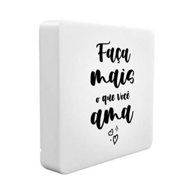 Luminária Box Slim Faça Mais Luz Difusa Ideal Leitura Decoração Alimentação USB Bivolt