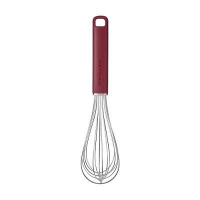 Fouet Batedor de Ovos Profissional Plástico ABS e Aço Inox Cozinha Vermelho Kitchenaid