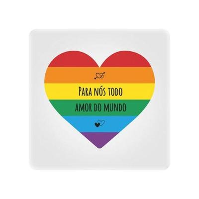 Luminária Box Slim Todo Amor do Mundo USB com Luz Difusa Bivolt 18CM