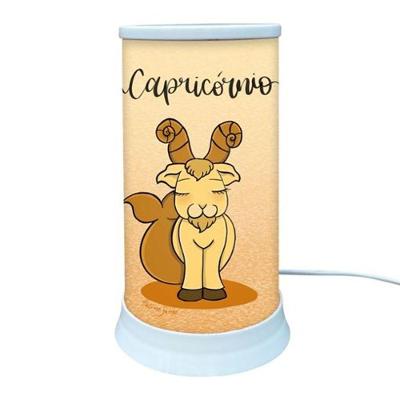 Luminária de Mesa Hug Signo Capricórnio com Luz Difusa e Design Astrológico Bivolt 14CM