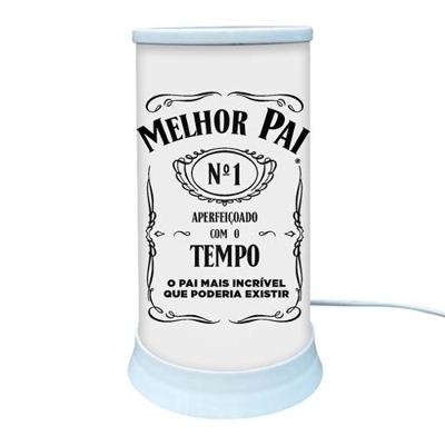 Luminária de Mesa Melhor Pai com Luz Difusa Bivolt em Polietileno 24,5CM