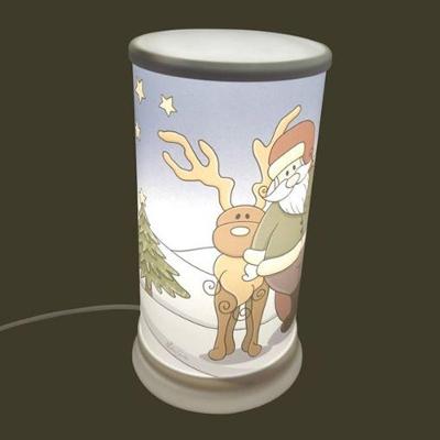 Luminária de Mesa Hug Papai Noel com Luz Difusa Decorativa para Leitura Bivolt em Polietileno 15W