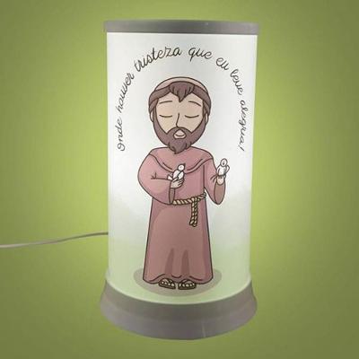 Luminária de Mesa São Francisco com Luz Difusa Bivolt Polietileno