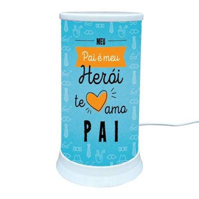 Luminária de Mesa Pai Herói com Iluminação Difusa Bivolt Hug
