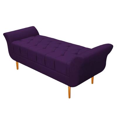 Recamier estofado Ari 195 Cm King Size Suede Roxo