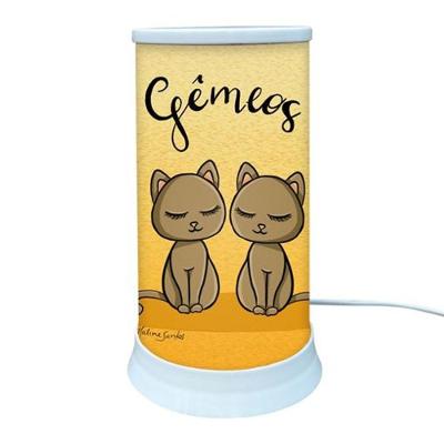 Luminária de Mesa Signo Gêmeos Iluminação Difusa Ideal para Leitura Bivolt Hug