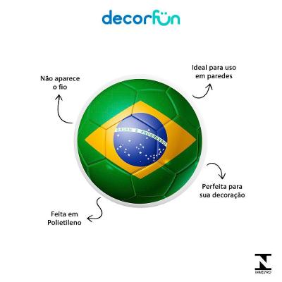 Luminária de Parede Arandela Bola do Brasil Iluminação Indireta Branco Bivolt