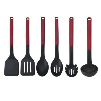 Jogo de Utensílios de Cozinha 6 Peças em Nylon e ABS para Panelas Antiaderentes Vermelho Kitchenaid