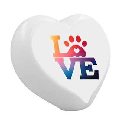 Luminária Coração Love Pet USB com Luz Difusa para Decoração e Leitura Bivolt