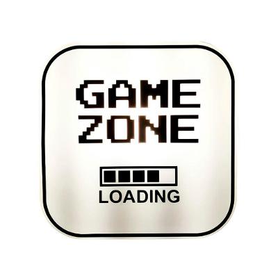 Luminária Box Game Zone com Luz Difusa Bivolt 110V-220V para Decoração de Quarto Gamer Branca