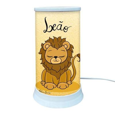 Luminária de Mesa Signo Leão com Iluminação Mística Bivolt 24,5CM